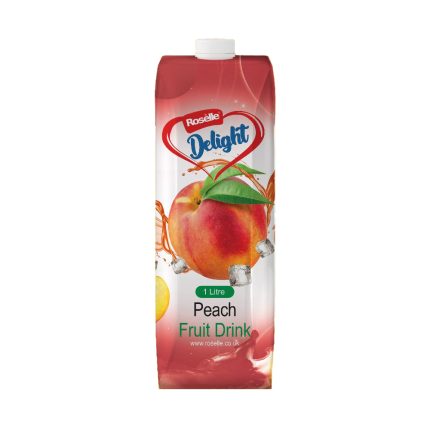Roselle Delight Peach Fruit Drink (1L x 12)